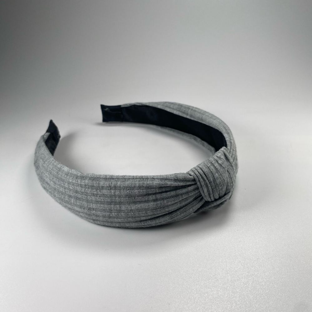 Grey tied headband